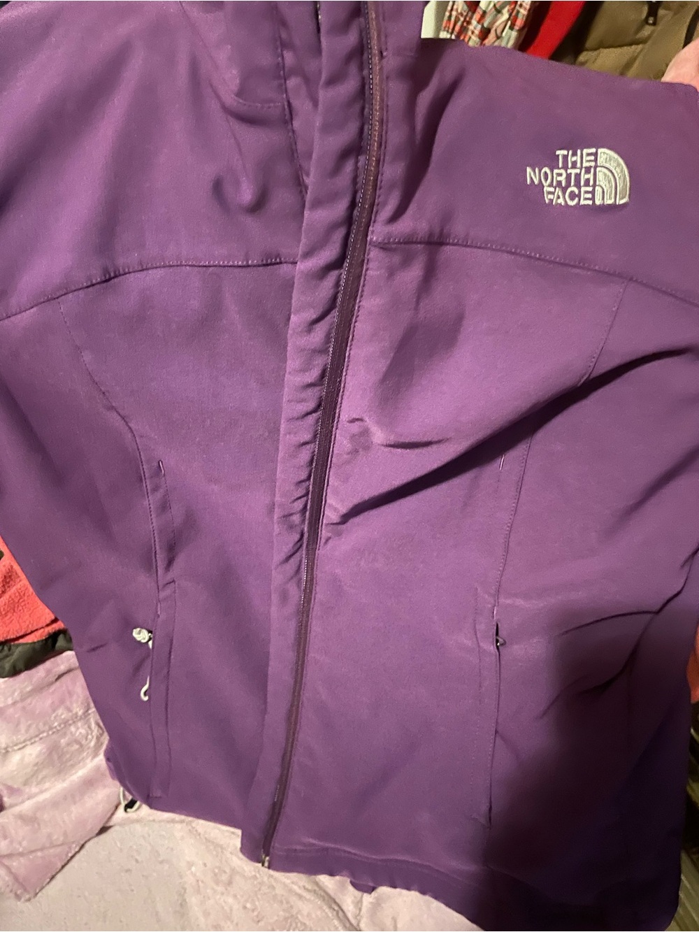 The North Face Women's Purple Ski Softshell Jacket
